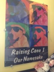 Warhol style dedication to Raising Cane I.